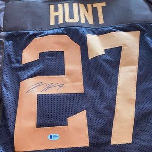 Kareem Hunt Signed Cleveland Browns Jersey.